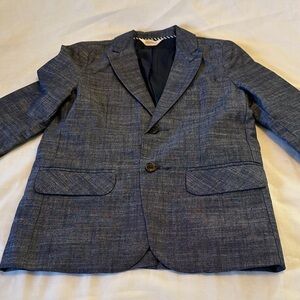 Cat & Jack Charcoal / Blue Boy or Girl Size 8 Blazer/Sports Coat 100%Cotton